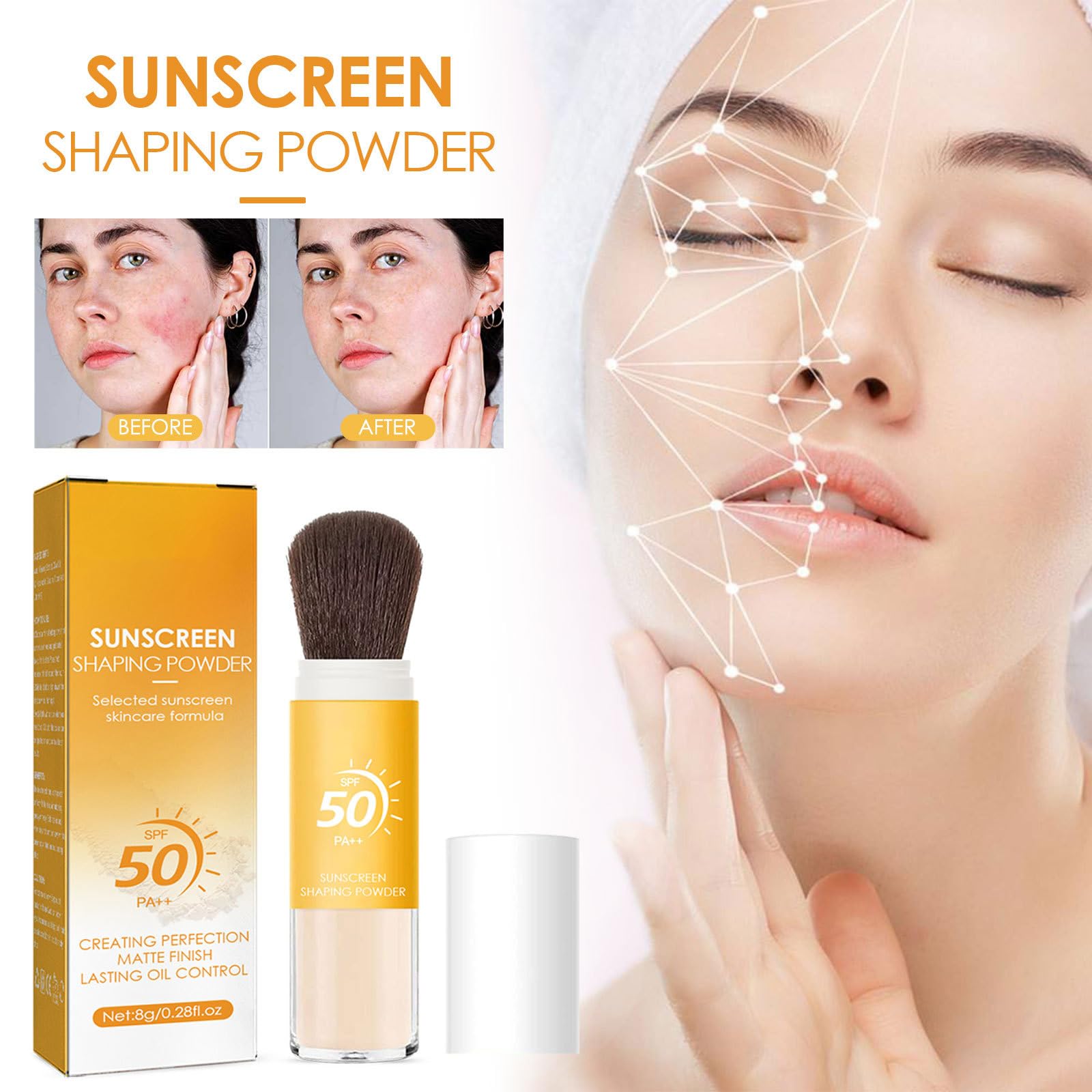 Пудра Elizavecca SPF 50 Солнцезащитная Минеральная Рассыпчатая Пудра, фото №2
