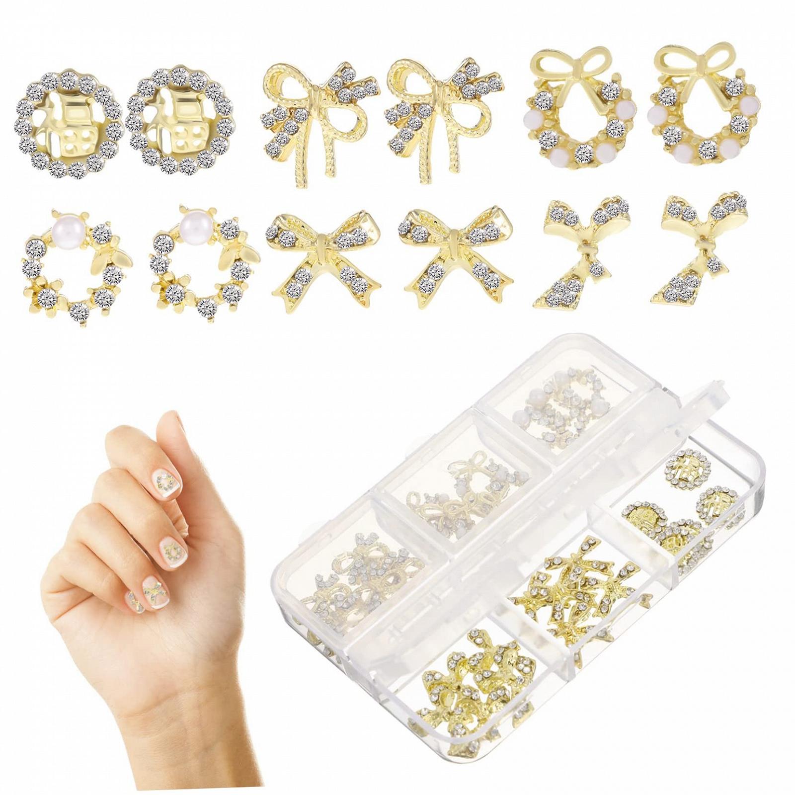 Украшение для ногтей WOONEKY 30шт., подвеска с плоским основанием, сплав, стразы, фото №1 Украшение для ногтей WOONEKY 30шт., подвеска с плоским основанием, сплав, стразы, фото №1