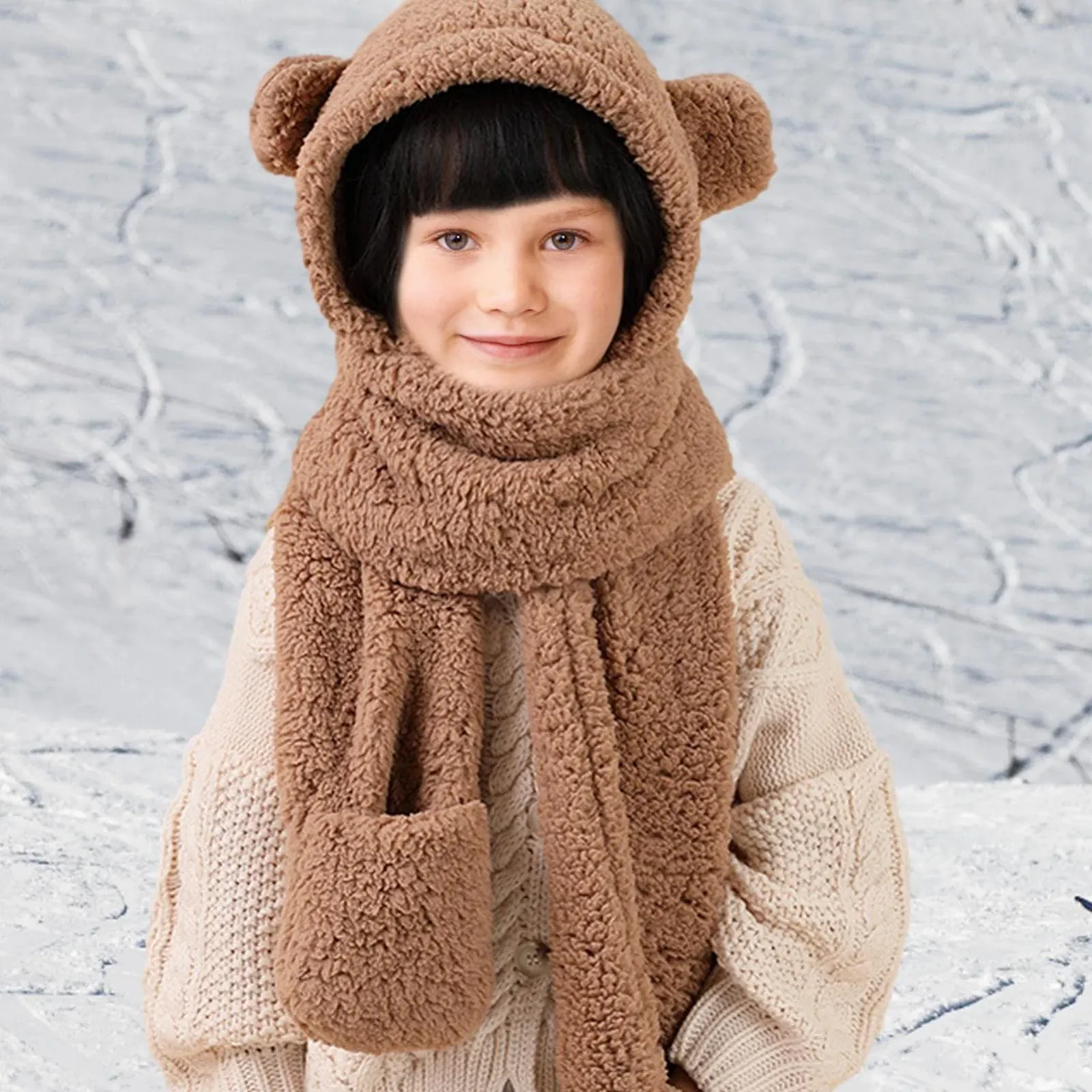 Шапка-ушанка Детская Медведь, фото №3 Шапка-ушанка Детская Медведь, фото №3