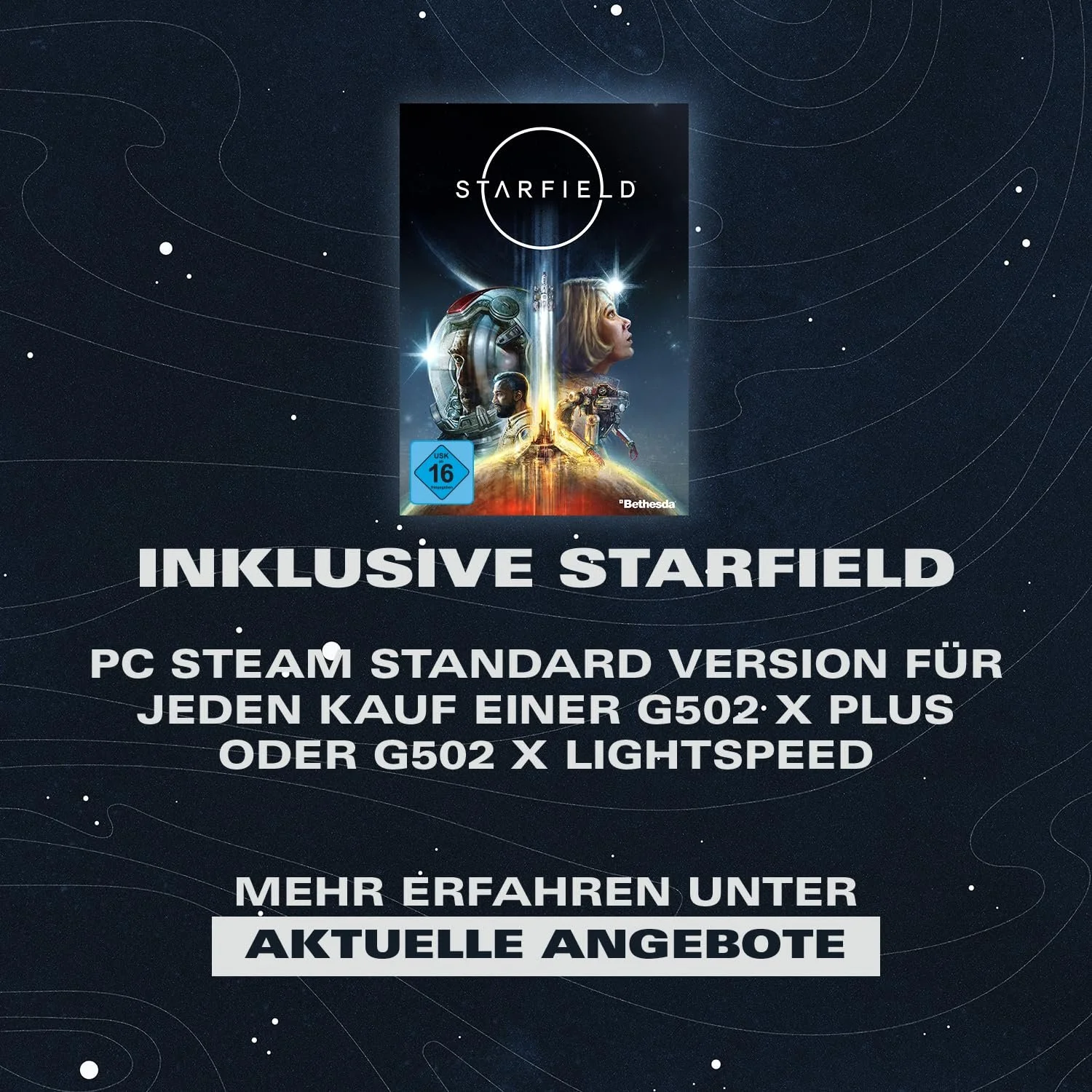 Миша Logitech G 502 X Lightspeed Wireless Gaming, оптична, перемикачі Optical Mechanical Lightforce Hybrid, сенсор Hero 25K, чорна, фото №2