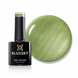 Гель-лак Bluesky Summer Collection 2021 Speak The Words Ss2123, 10 мл, светло-зеленый, бледный, пастельный, с шиммером - Фото 1