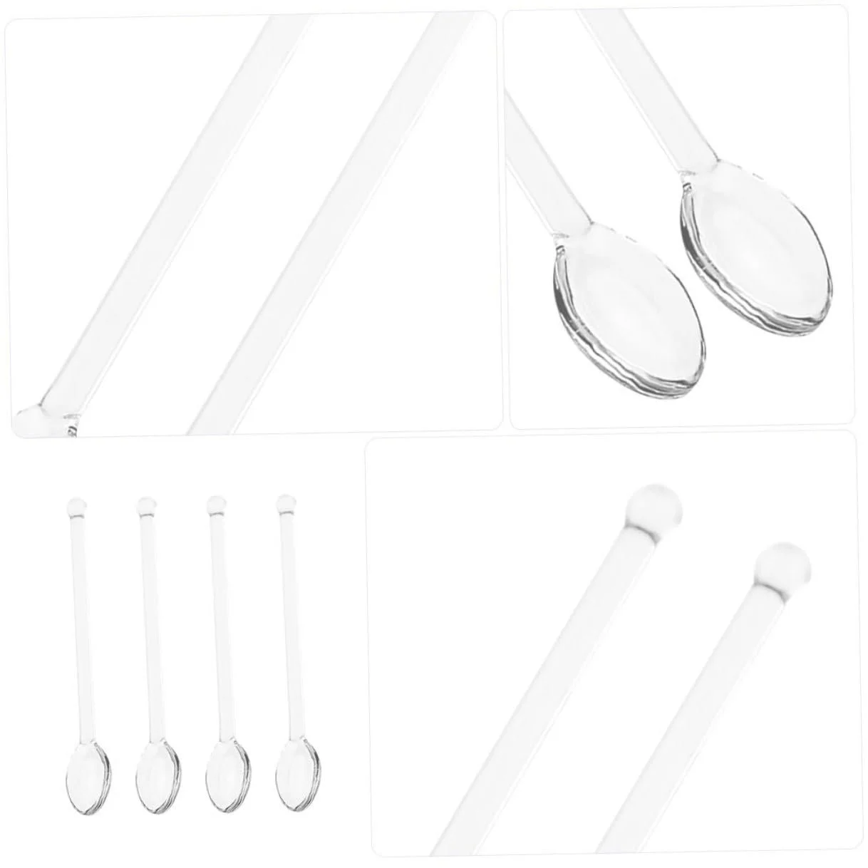 Ложки Стеклянные 6 шт Прозрачный, фото №9