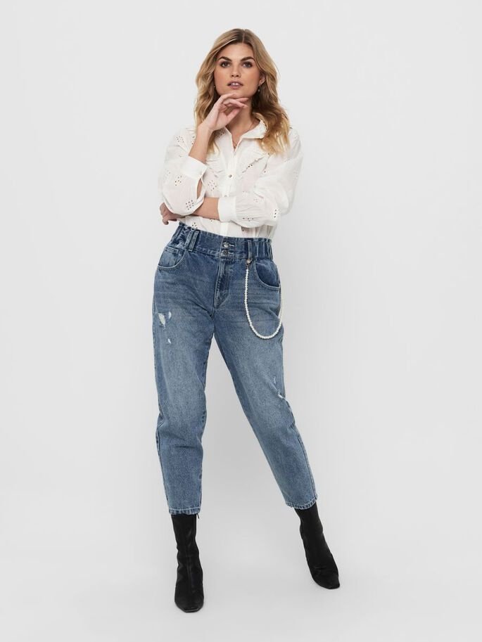Джинсы ONLY LIFE HW MB CARROT DNM JEANS DOT 15223500 Medium Blue Denim XS, фото №3