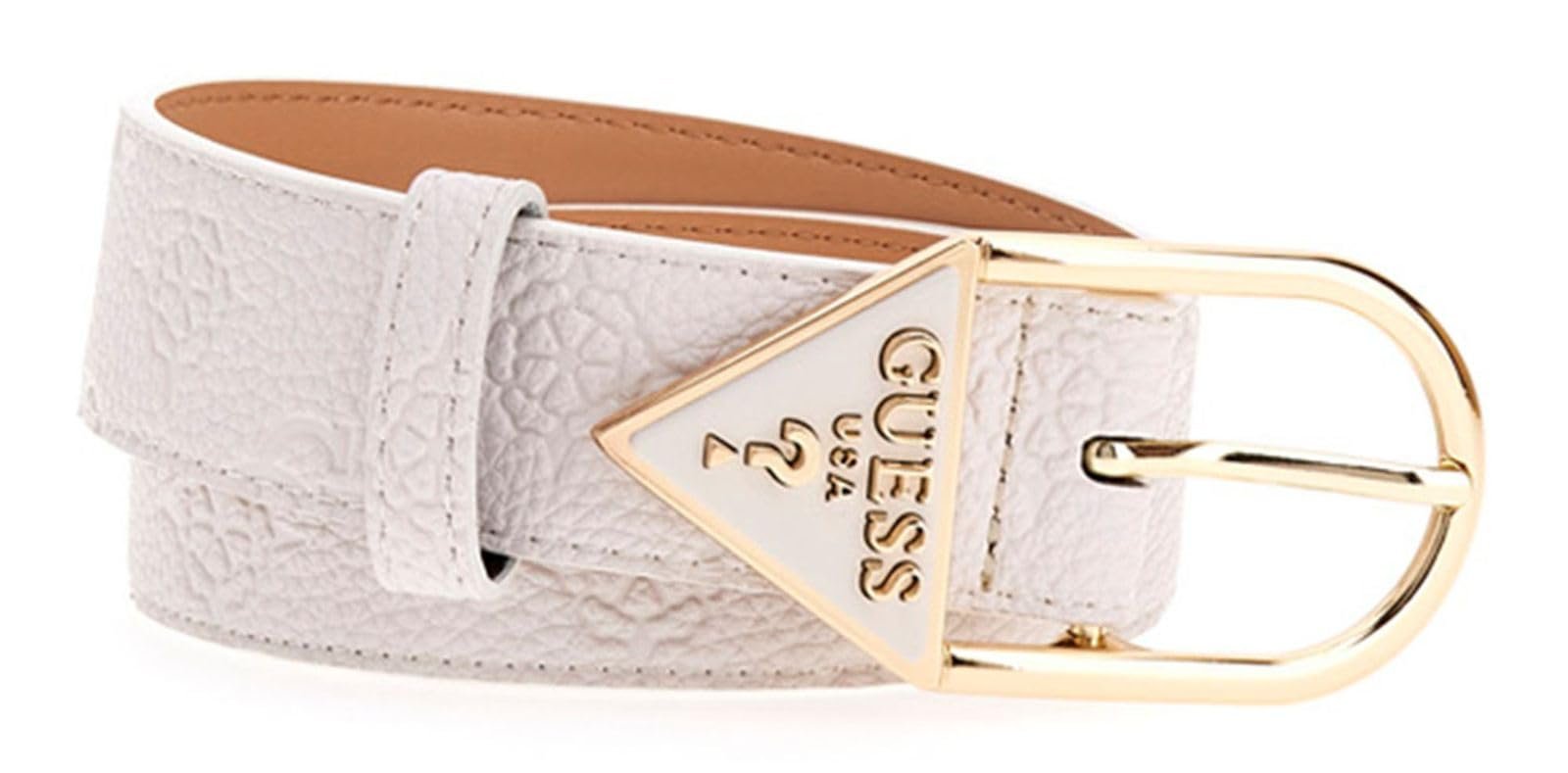 Ремень для брюк GUESS Cresidia Регулируемый H35 W85 Кремово-белый, кремово-белый, фото №1