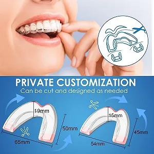 Капа Нічна Прозора, 4 шт, для захисту зубів від бруксизму, покращує сон, проти хропіння synthetic.ua - Фото 1