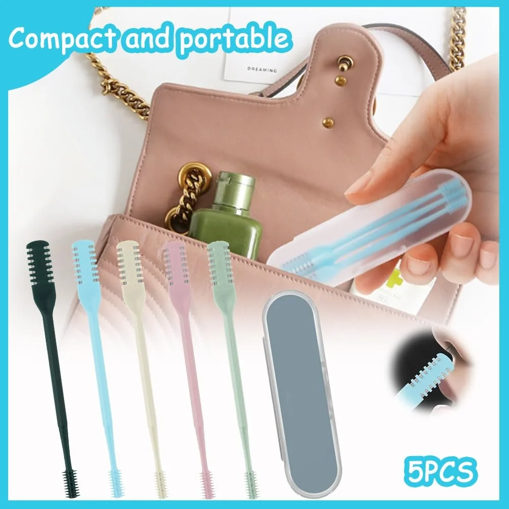 Тример для носа CHmiss 360° Роторний Набір з 5 2-в-1 Ручний Без електрики для жінок та чоловіків з коробкою для зберігання, фото №6