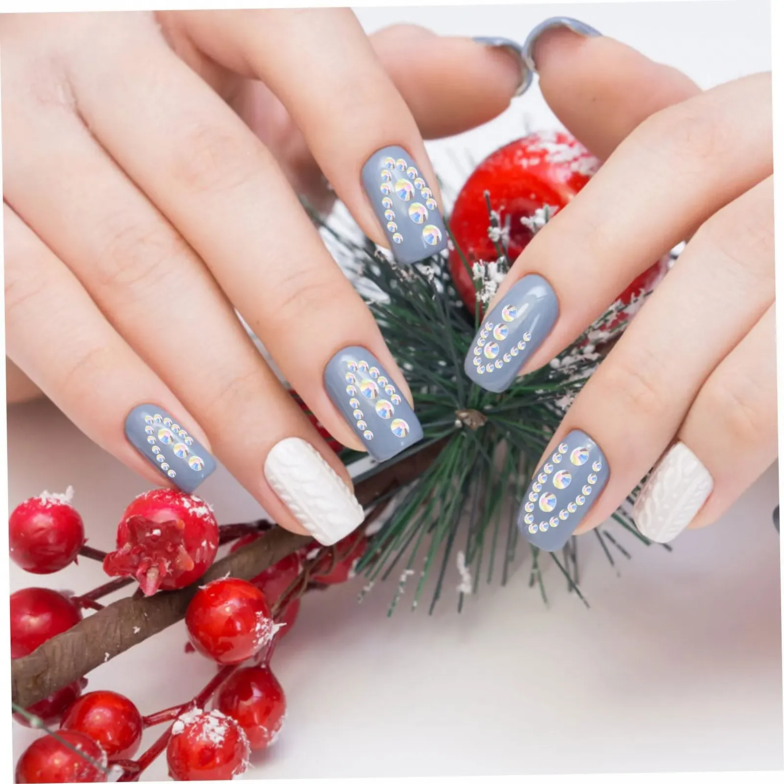 Декоративні Діаманти для Нігтів minkissy, Плоскі Стрази для Манікюру, для Натуральних та Штучних Нігтів, фото №3