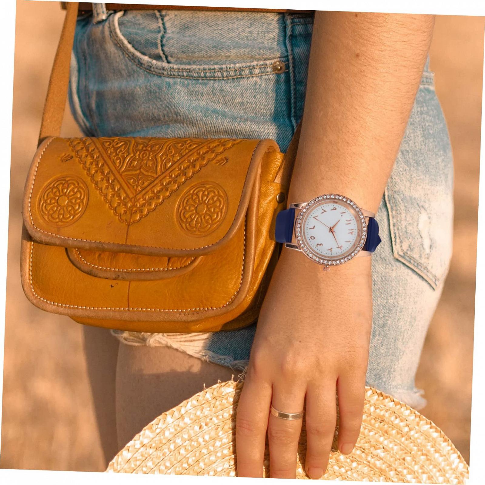 Женские наручные часы LIFKOME, синий ремешок из искусственной кожи, украшенный стразами, фото №3 Женские наручные часы LIFKOME, синий ремешок из искусственной кожи, украшенный стразами, фото №3