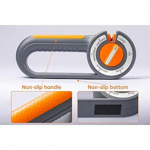 Точилка для ножів 6-в-1 ручна кишенькова для кухонних ножів synthetic.ua - Фото 1