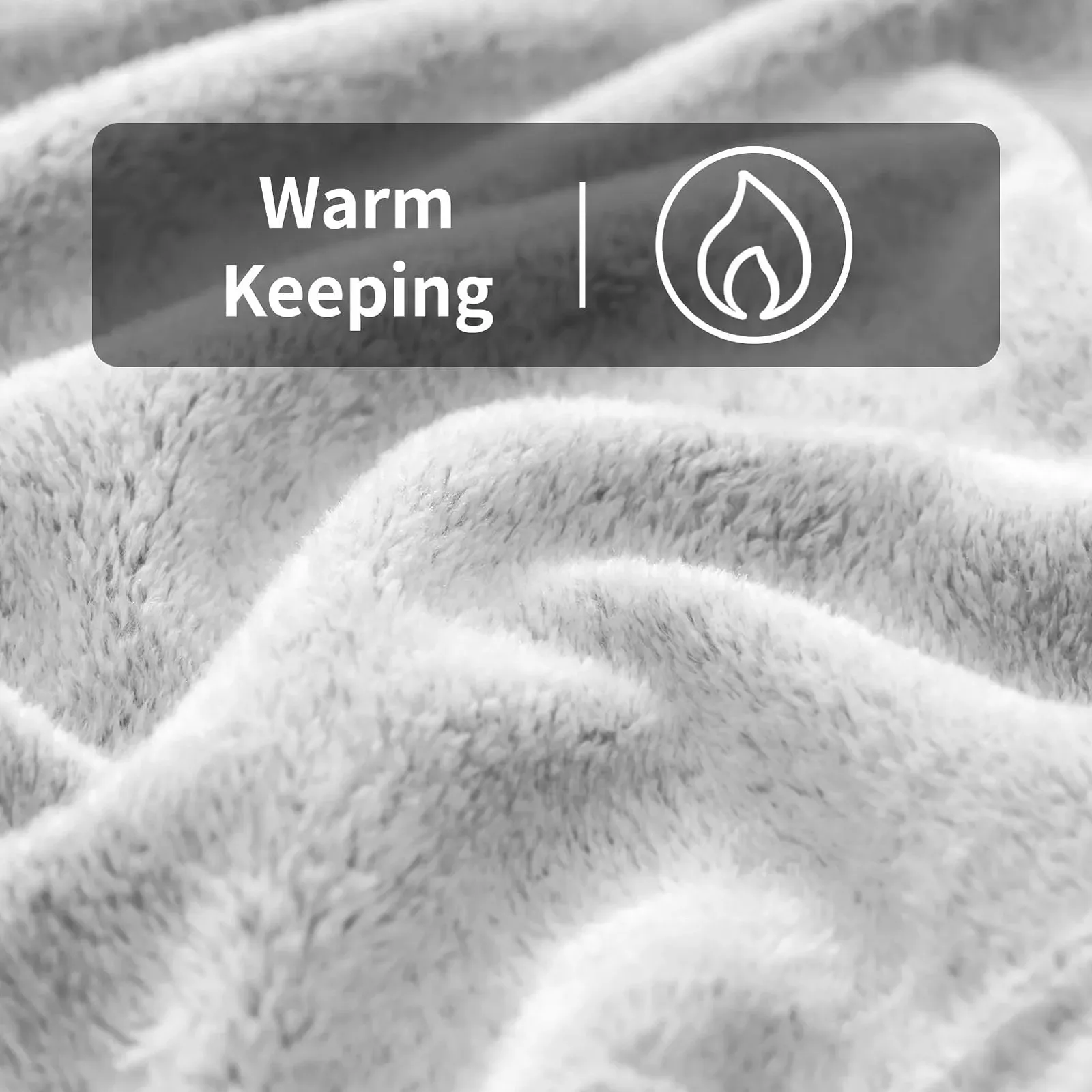 Одеяло FY Fibre House Фланель Флис Леопард Серый, 130 x 150 см, фото №4