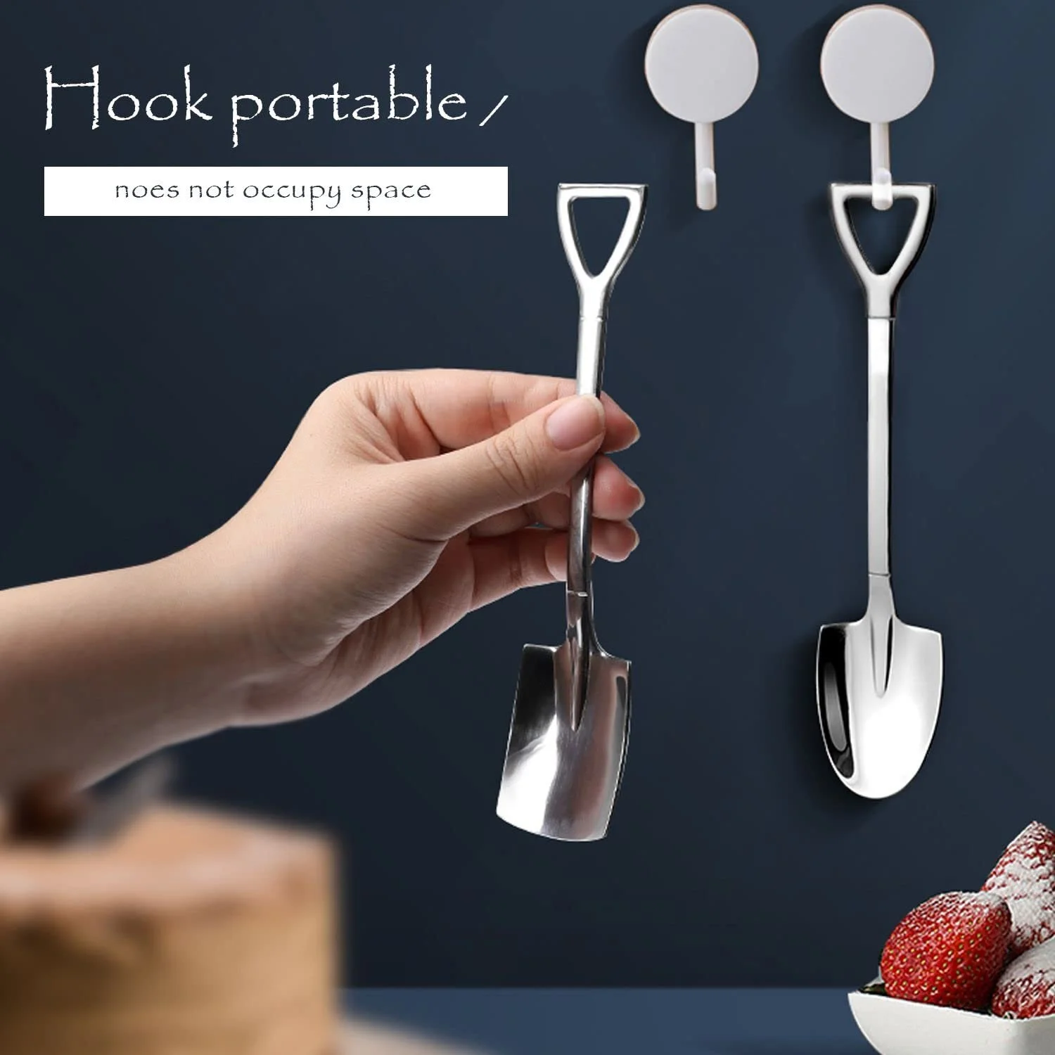 Ложка з нержавіючої сталі для кави, десерту, цукру, для кухні, чайних вечірок 6 шт, фото №8