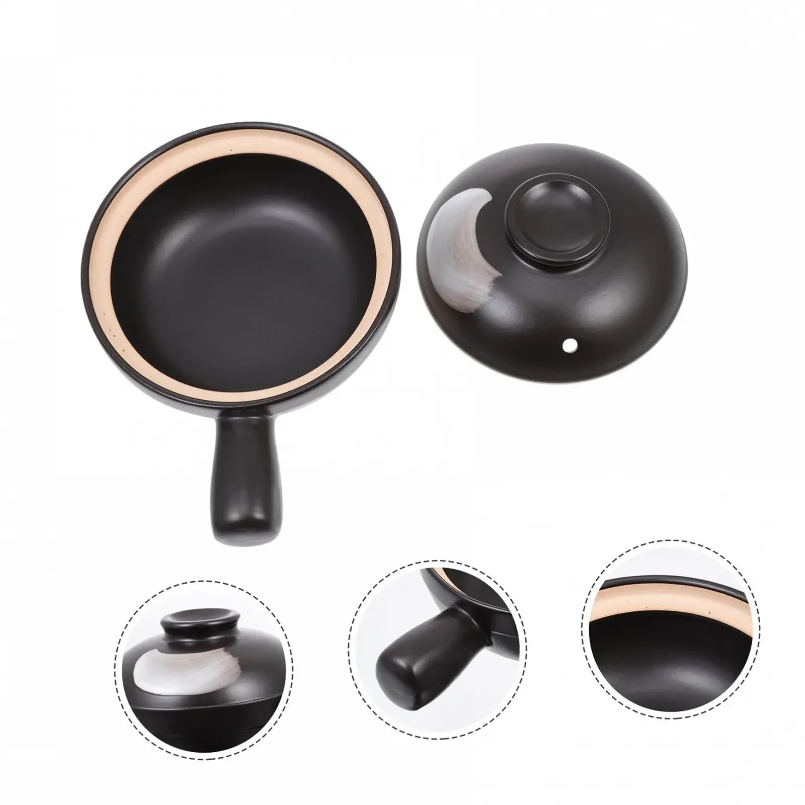 Ківш VICASKY з керамічною ручкою та кришкою, фото №5