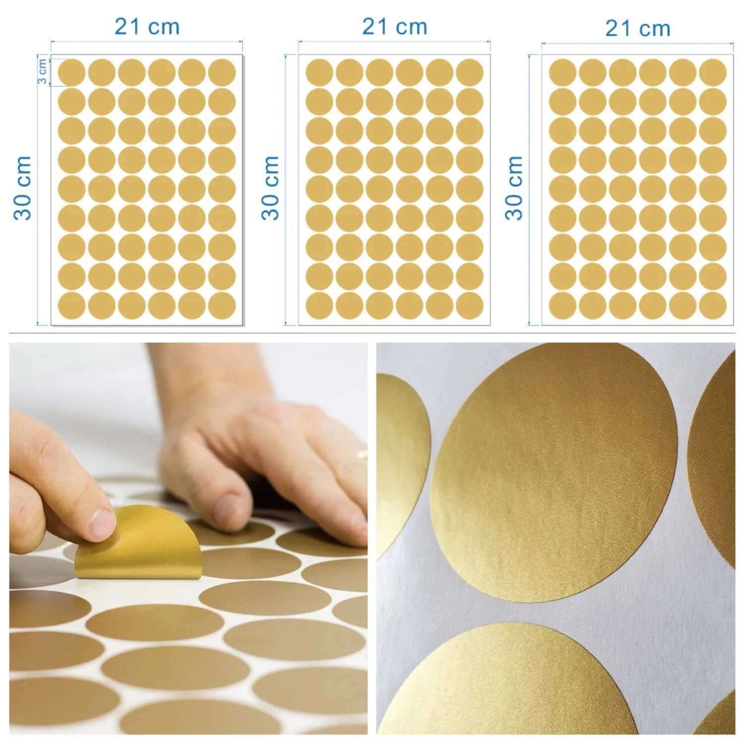 Наклейка на стіну WandSticker4U 60 Stars Black / Silver / Gold, фото №7 Наклейка на стіну WandSticker4U 60 Stars Black / Silver / Gold, фото №7