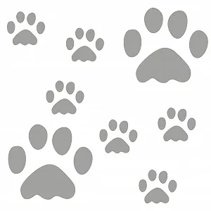 Наклейка на стіну kleb-Drauf 8 лап Сріблястий матовий - Фото 1