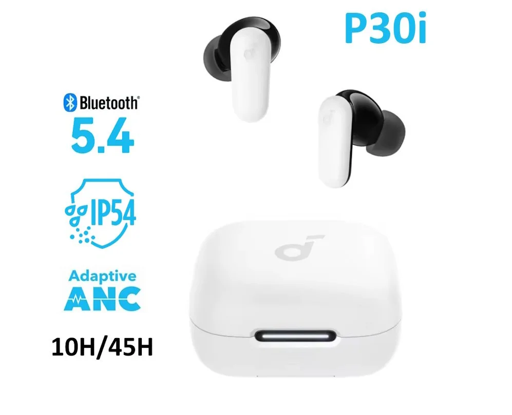Навушники Anker Soundcore P30i ANC White, фото №1