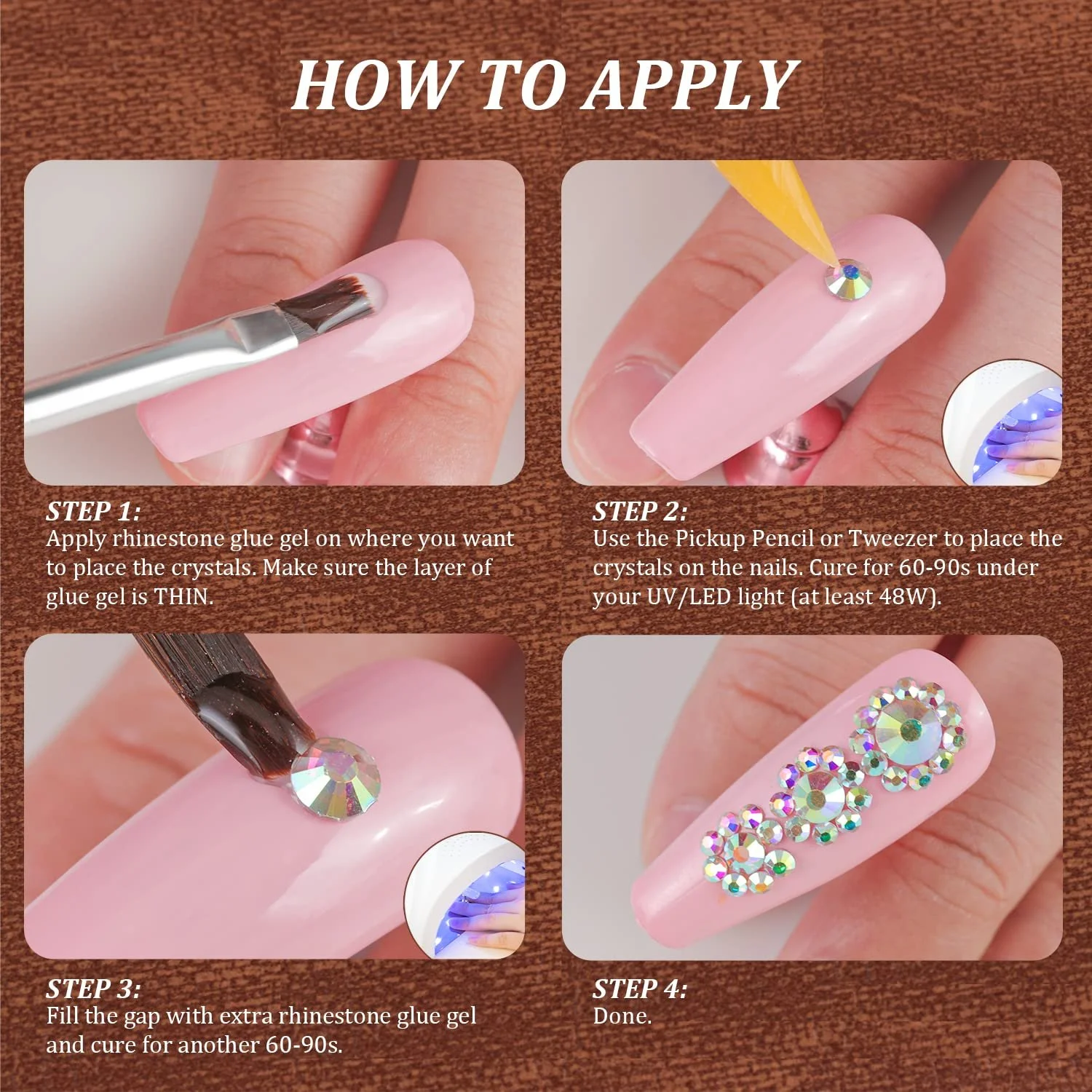 Стразы Круглые Плоские 6 Размеров 3600 шт., фото №7