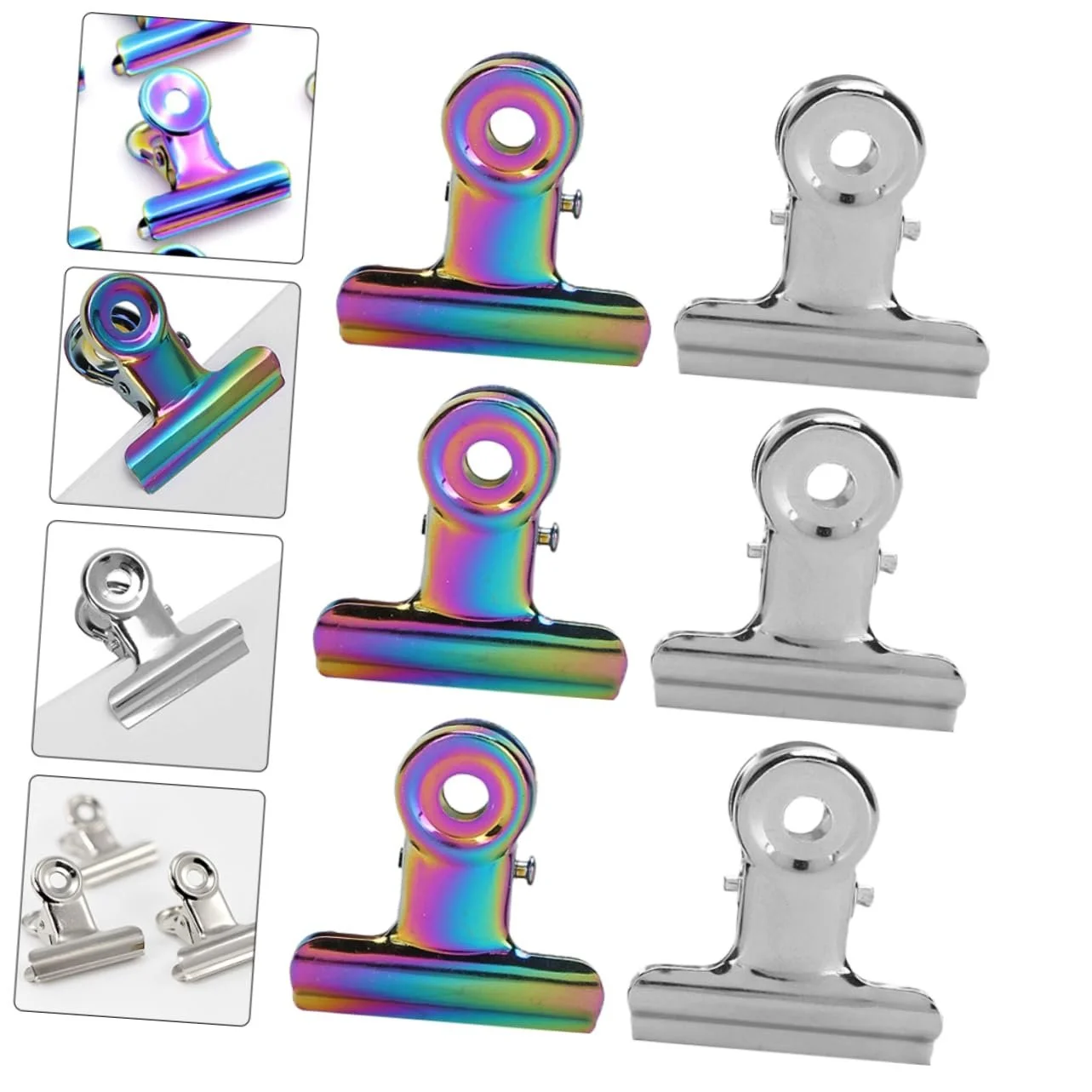 Клипсы для ногтей PACKOVE, 12 шт., для нейл-арта, металлические, фото №8