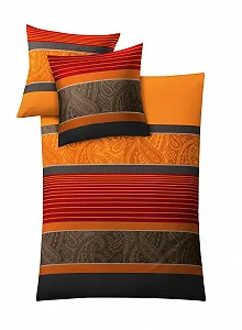 Комплект постільної білизни Kleine Wolke Cambridge 135 x 200 см Помаранчевий (Chilli) - Фото 1