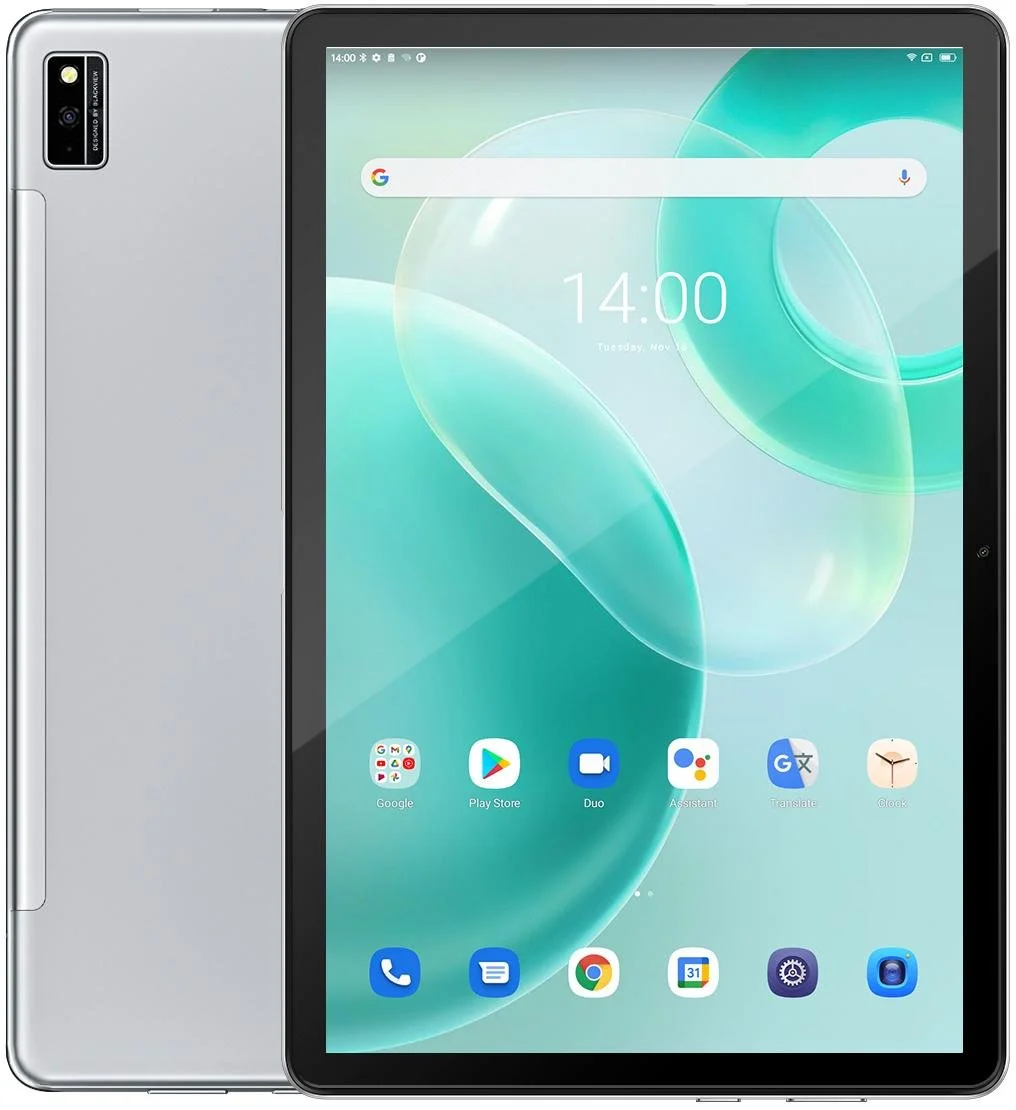 Планшет 10.1" Full HD Blackview Tab 10 Pro 8/128Gb 4G 2-SIM 8 ядер Android 11 6580 mAh Серебристый, фото №1
