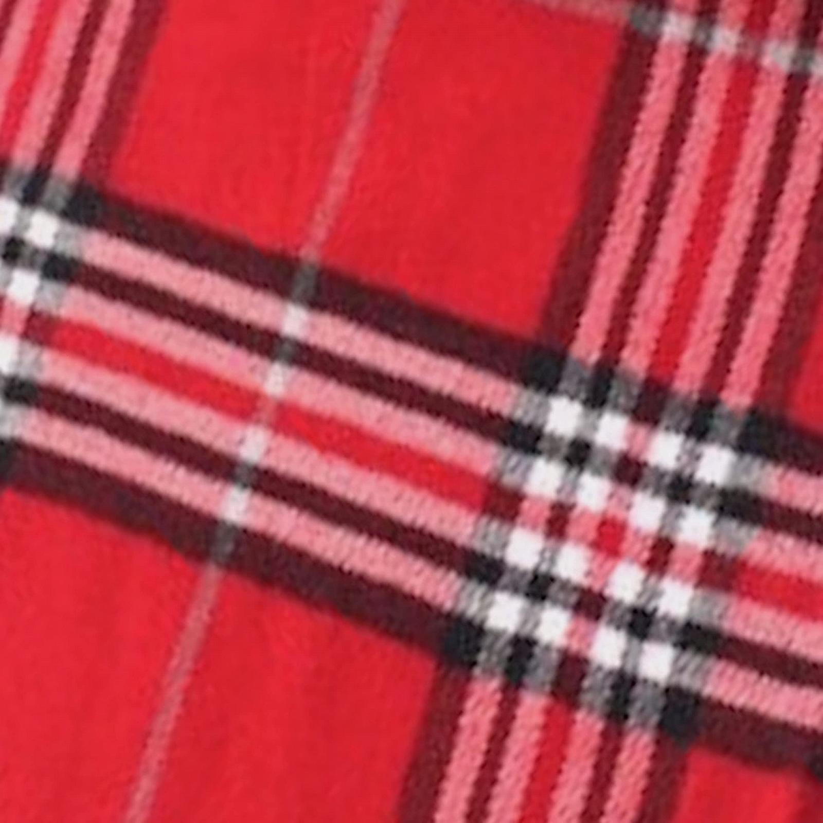 Пашміна Шарф CJ Apparel Tartan Design Непальські китиці Червоний, фото №5