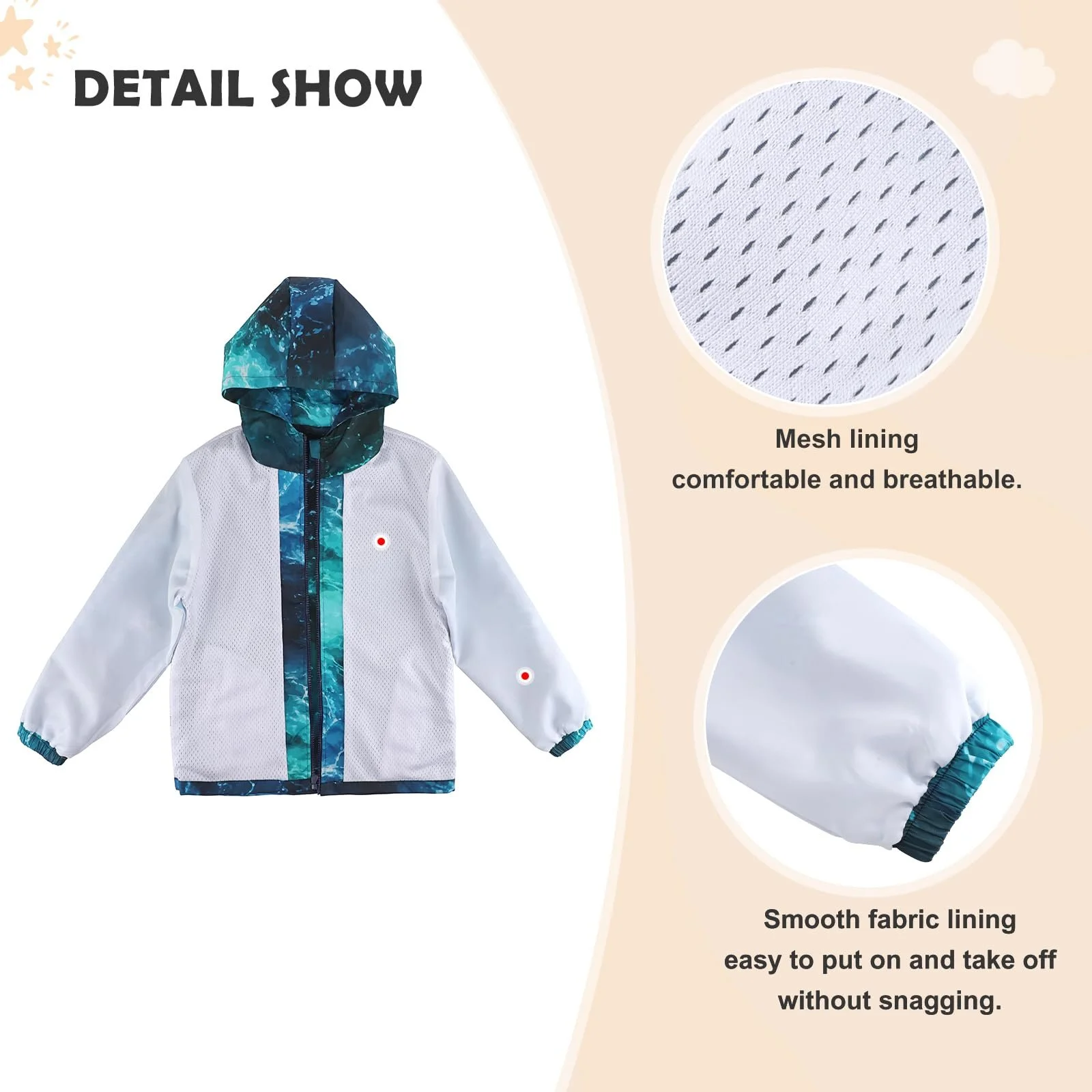 Водонепроникна куртка для хлопчиків LACOFIA, дитяча водовідштовхувальна перехідна шкільна, фото №3