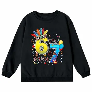 Детский свитшот с круглым вырезом Unisex Графика 67 для девочек и мальчиков synthetic.ua - Фото 1