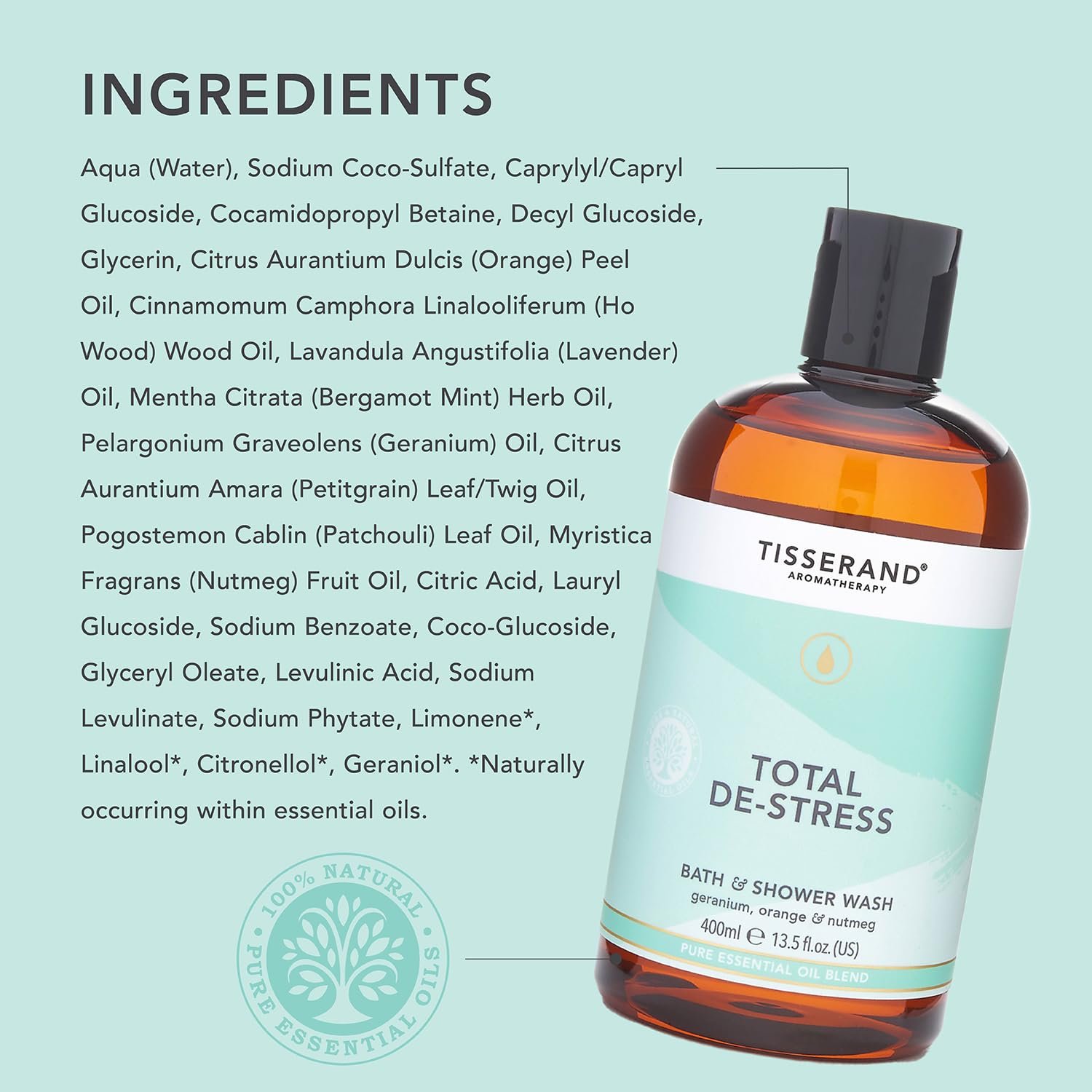 Гель для душу Tisserand Anti-stress 400 мл 1 шт., фото №6