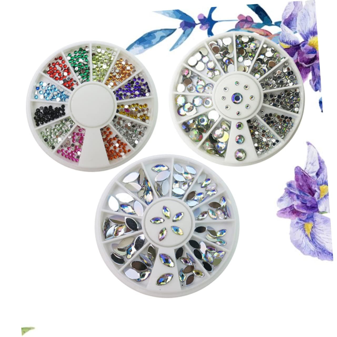 Аксесуари для нігтів Ipetboom 3шт Діаманти, фото №7