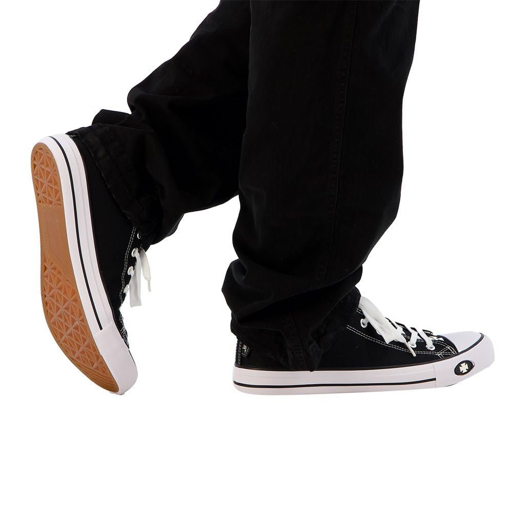 Кроссовки West Coast Choppers Warrior Unisex Low-Top, Black Biker, Rockwear, Sports, Streetwear, фото №4 Кроссовки West Coast Choppers Warrior Unisex Low-Top, Black Biker, Rockwear, Sports, Streetwear, фото №4