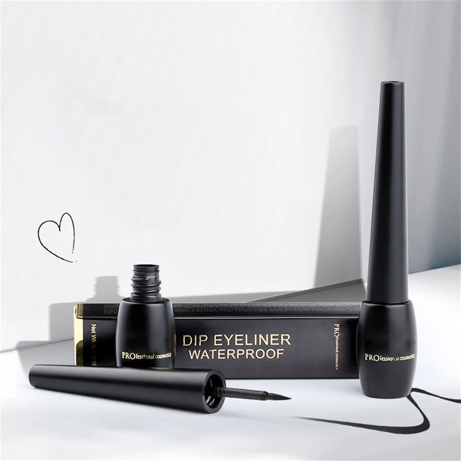 Подводка Black Enhancement Universal Look Collection 5 мл, черная, фото №7