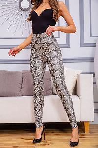 Втягуючі лосини в змейний друк сірого кольору 172R9010 ціна на synthetic.ua - Фото 1 Втягуючі лосини в змейний друк сірого кольору 172R9010 synthetic.ua - Фото 1