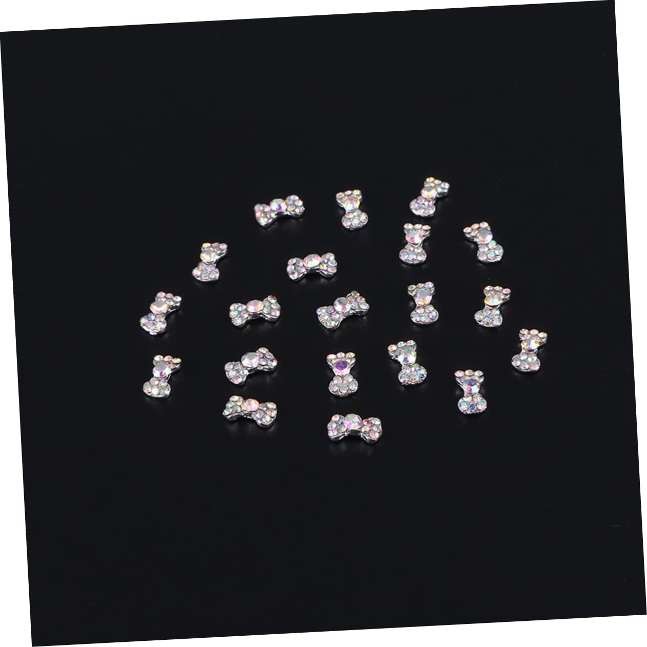 Стразы для ногтей в форме бантика FRCOLOR 40 шт. Блестящие украшения для ногтей. Подходит для DIY украшений, искусственных ногтей, натуральных ногтей и чехлов для мобильных телефонов, фото №4