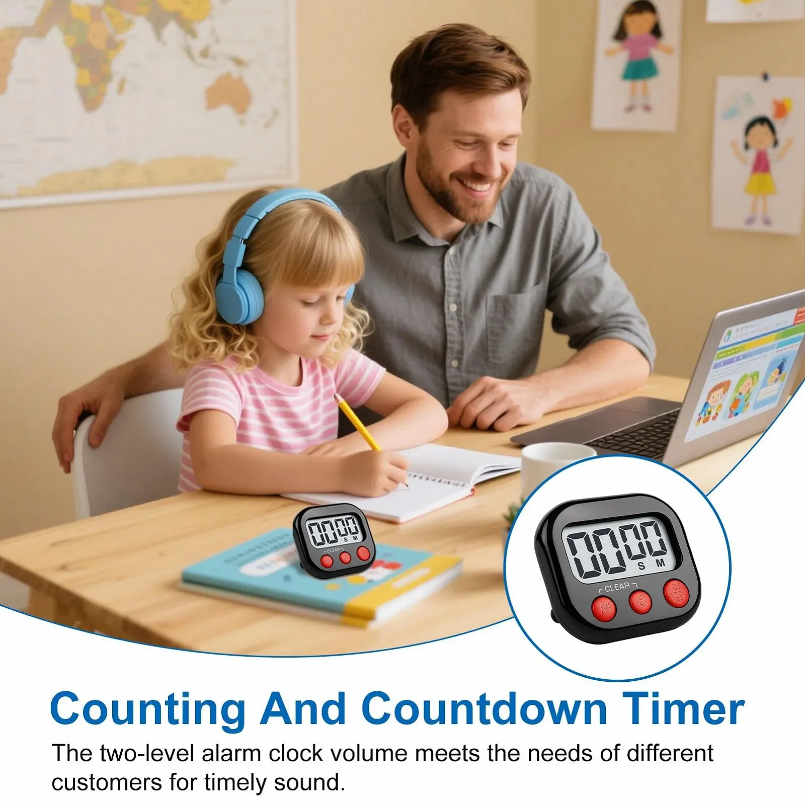 Цифровой кухонный таймер Egg Timer Digital с регулировкой громкости и дисплеем, фото №4 Цифровой кухонный таймер Egg Timer Digital с регулировкой громкости и дисплеем, фото №4