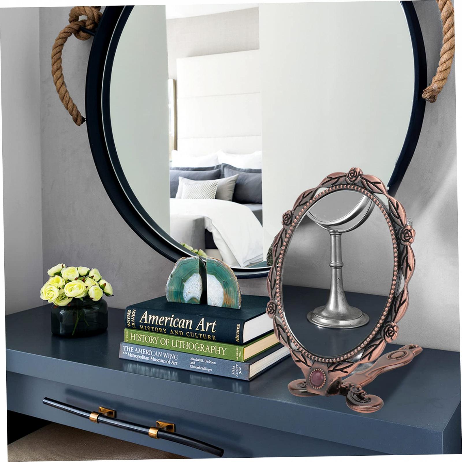 Дзеркало Angoily Vintage Дорожнє Дзеркало Складане З Ручкою, фото №6 Дзеркало Angoily Vintage Дорожнє Дзеркало Складане З Ручкою, фото №6