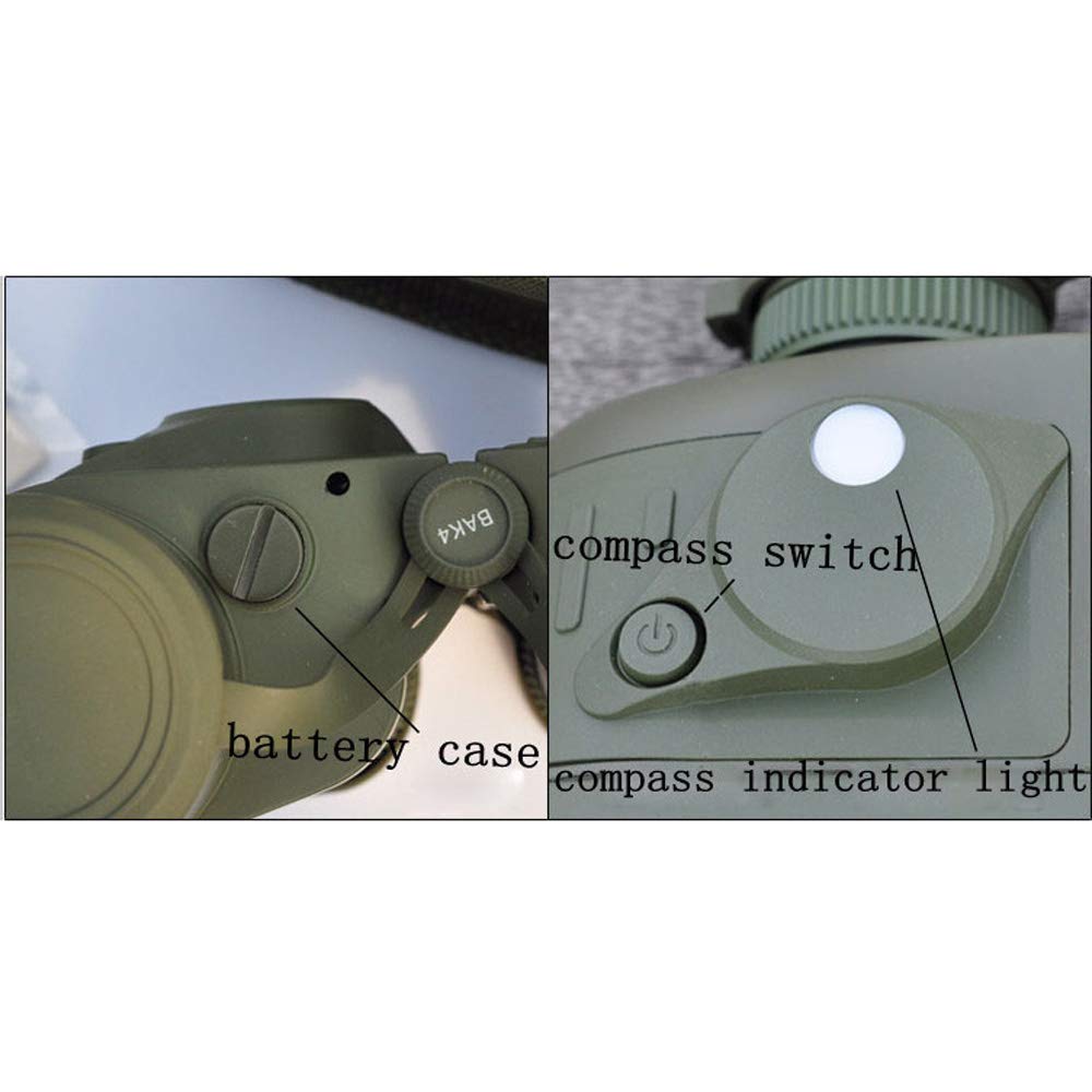 Біноклі ATAAY 10X50 396Ft/1000Yds Powerful Long Distance Optics Telescope Spotting Scope з компасом, фото №4