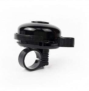 Велосипедный звонок классический A-Bike алюминиевый черный (G0000655) synthetic.ua - Фото 1