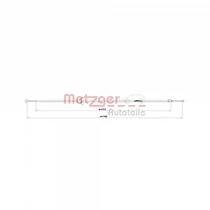 Трос капота METZGER 3160038 для MERCEDES-BENZ - Фото 1