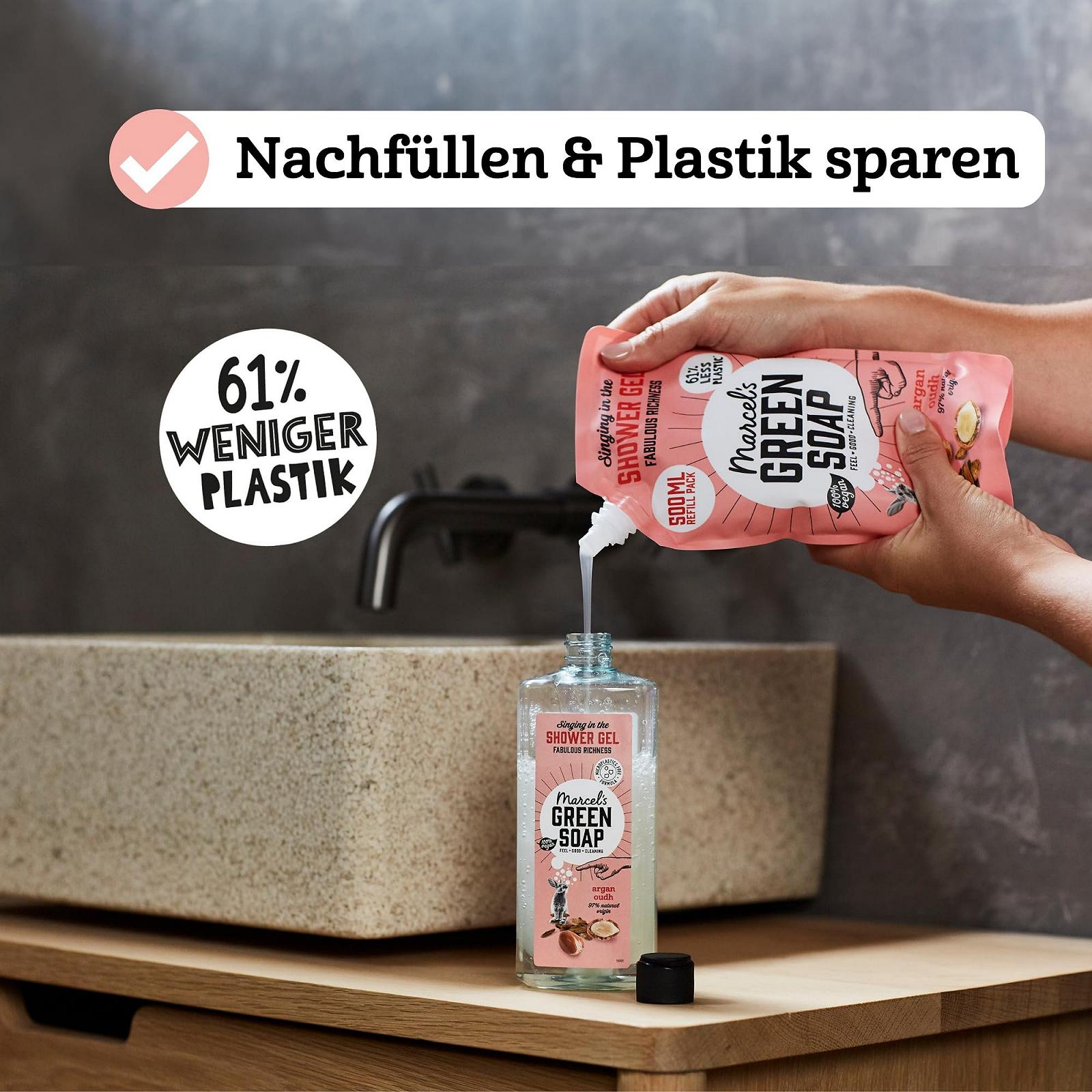 Гель для душа Marcel's Green Soap Argan & Oudh Vegan 98% Биоразлагаемый, фото №5 Гель для душа Marcel's Green Soap Argan & Oudh Vegan 98% Биоразлагаемый, фото №5