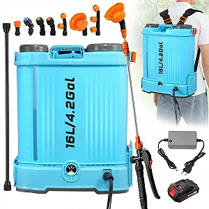 Купити Акумуляторний ранцевий обприскувач 20 л 2Ah Lithium Ion 100 PSI з плечовими ременями - Фото 1 Акумуляторний ранцевий обприскувач 20 л 2Ah Lithium Ion 100 PSI з плечовими ременями - Фото 1