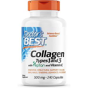 Коллаген Doctor's Best Collagen Types 1 and 3 with Vitamin C 500 mg 240 caps - Фото 1