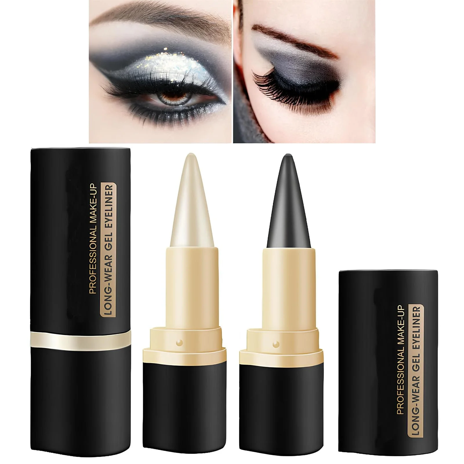 Карандаш Гель Водостойкий, не размазывающаяся Создает четкие линии Черный, фото №1