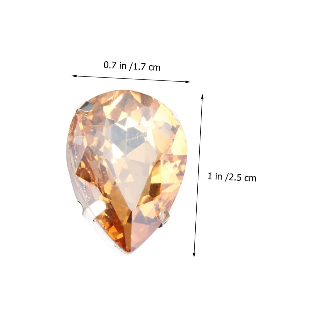 Пришивні стрази SEWACC 50 шт. з кігтями для шиття, самоцвіти з кігтями, пришивні самоцвіти, скляні кришталеві, фото №9