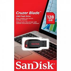 USB флеш-накопитель Sandisk 128GB Cruzer Blade USB 2.0 SDCZ50-128G-B35 synthetic.ua - Фото 1