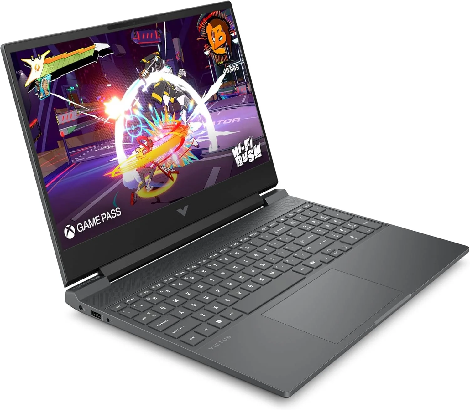 Ноутбук 15.6" HP Victus 15-fa1001sf Gaming Intel Core i5-12500H RAM 16GB SSD 512GB GeForce RTX 4050 Win11 (UKR), фото №2