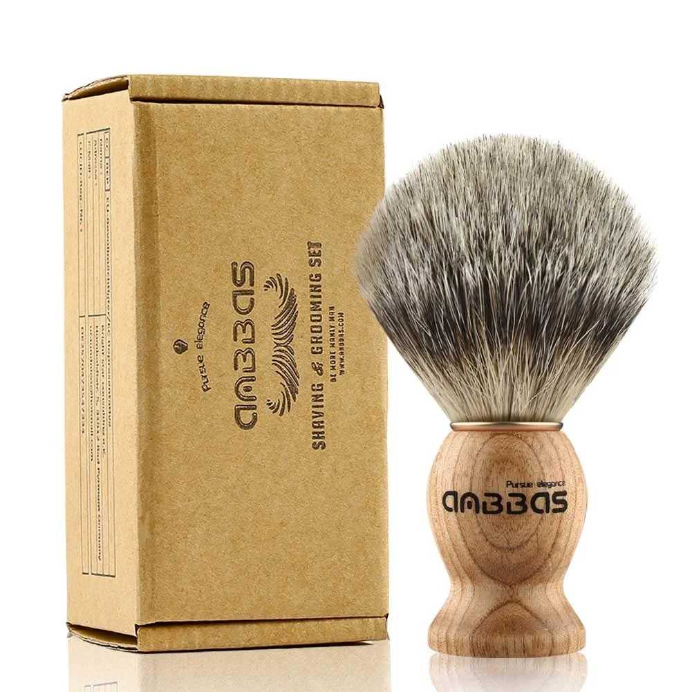 Помазок для бритья Anbbas Pure Badger Hair Деревянная ручка для влажного бритья Мужской, фото №1 Помазок для бритья Anbbas Pure Badger Hair Деревянная ручка для влажного бритья Мужской, фото №1