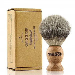 Помазок для бритья Anbbas Pure Badger Hair Деревянная ручка для влажного бритья Мужской - Фото 1