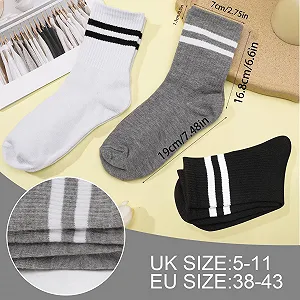 Шкарпетки Смугасті Чоловічі Жіночі Спортивні (6 пар) synthetic.ua - Фото 1