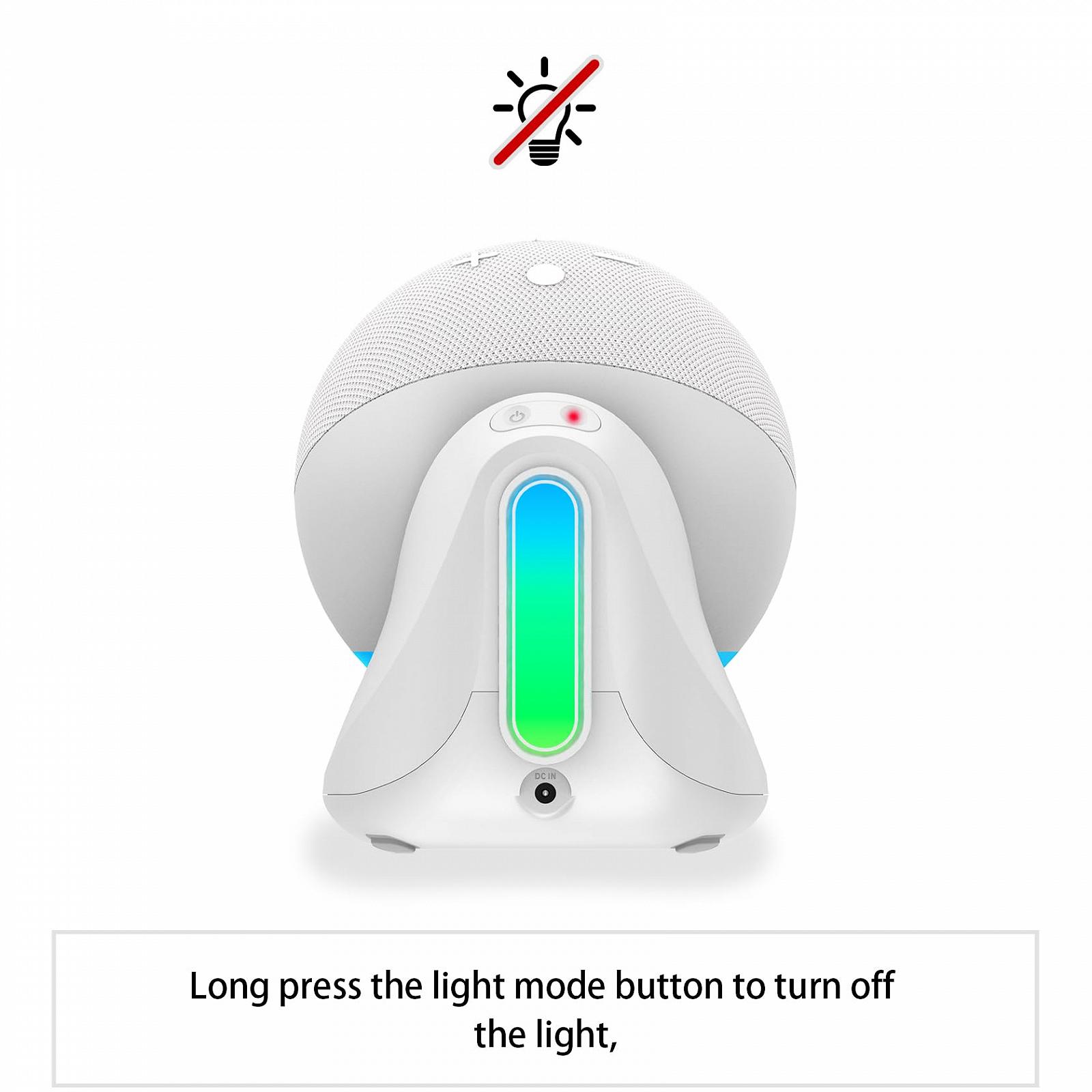 База Fanxoo ED5 батарея музичне світло, білий, фото №6 База Fanxoo ED5 батарея музичне світло, білий, фото №6