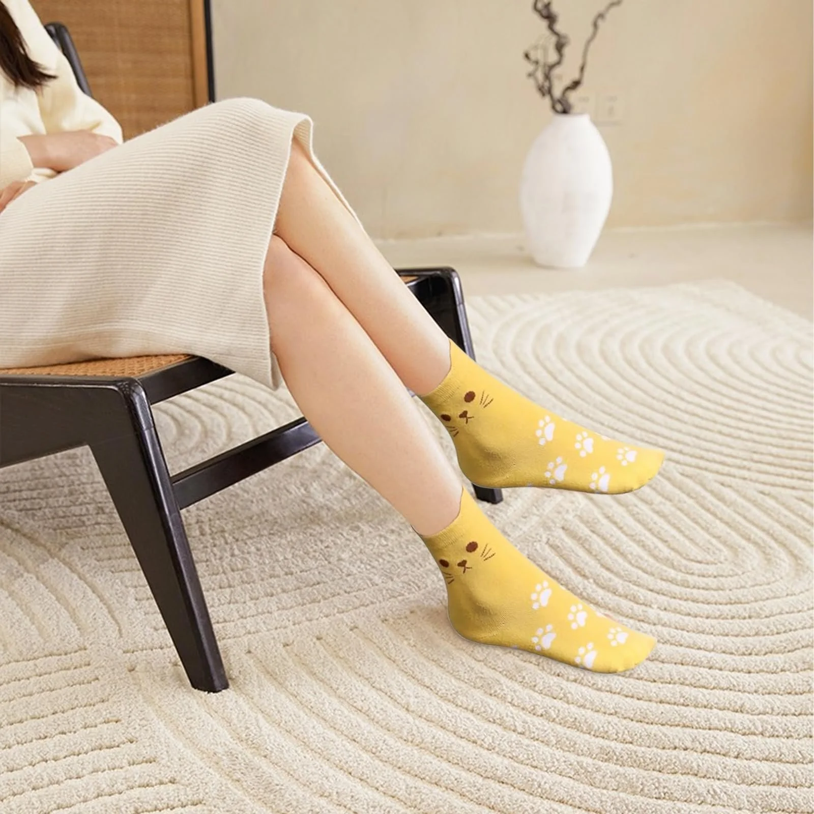 Шкарпетки з котами для жінок 38-43 Бавовна, фото №5