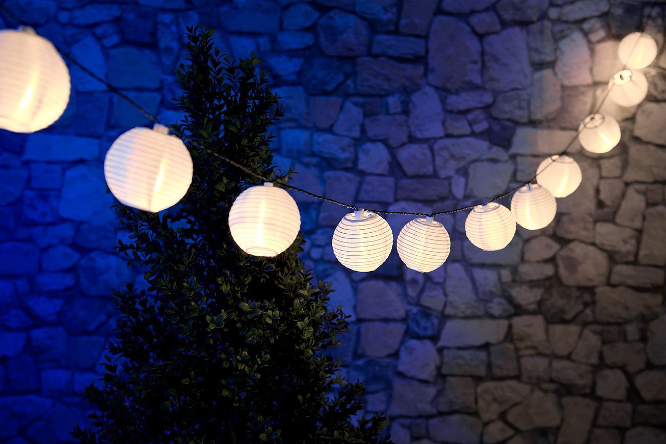 Гірлянда Lunartec Сонячна LED, теплий білий, 20 ліхтарів, 3.8 м, IP44 (міні-ліхтарі)., фото №4